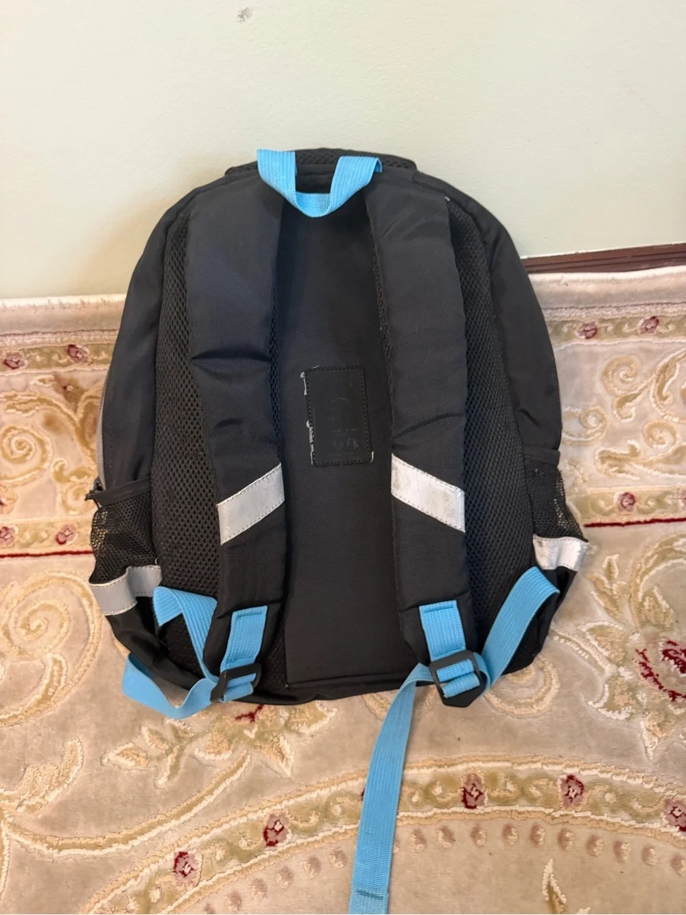 Kid’s Black & Blue Custom Engine Backpack